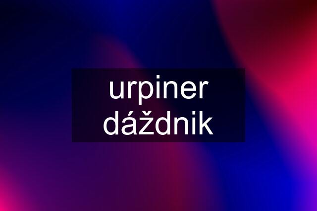 urpiner dáždnik