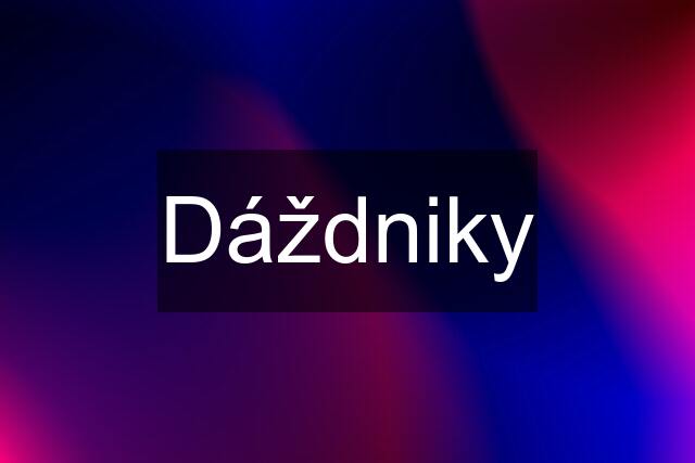 Dáždniky