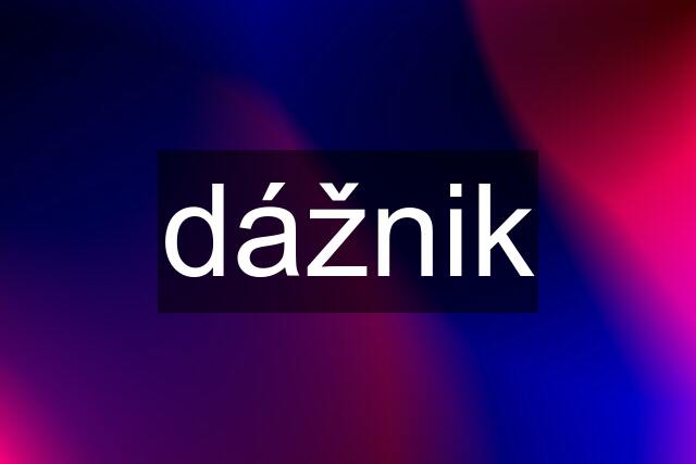 dážnik