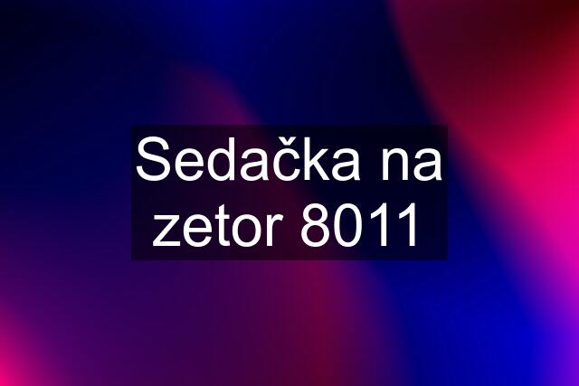 Sedačka na zetor 8011