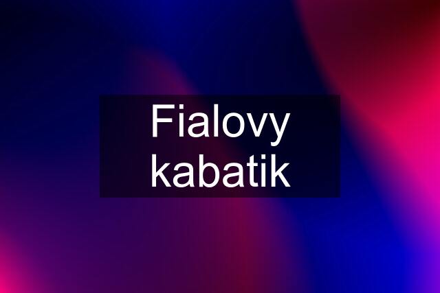 Fialovy kabatik