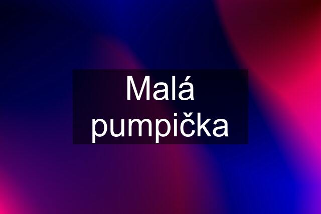 Malá pumpička