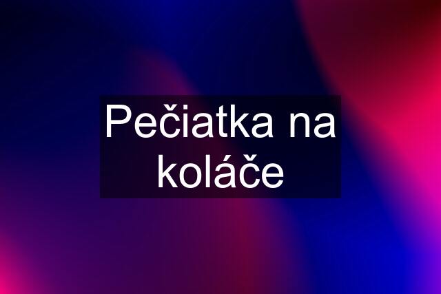 Pečiatka na koláče