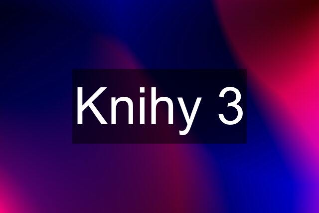 Knihy 3