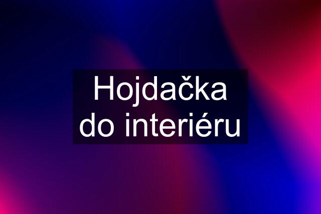 Hojdačka do interiéru