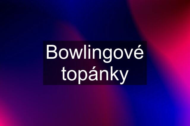 Bowlingové topánky