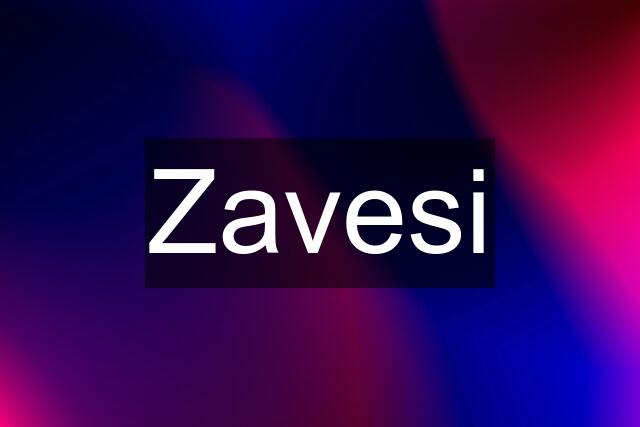 Zavesi