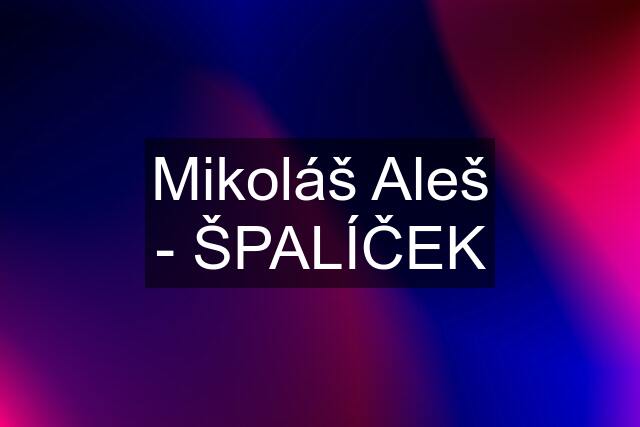 Mikoláš Aleš - ŠPALÍČEK