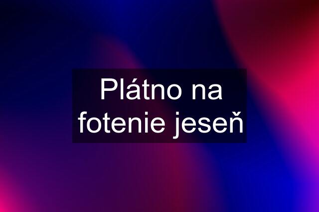 Plátno na fotenie jeseň