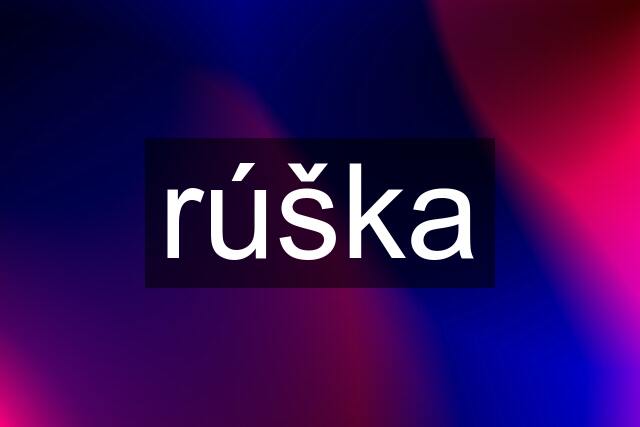 rúška