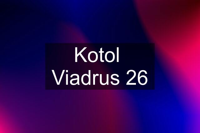 Kotol  Viadrus 26