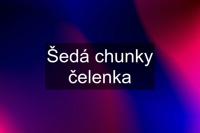 Šedá chunky čelenka