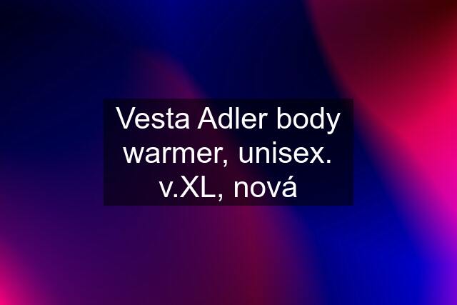 Vesta Adler body warmer, unisex. v.XL, nová