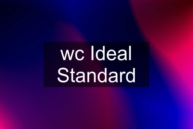 wc Ideal Standard