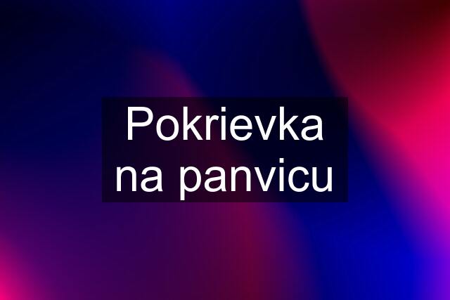 Pokrievka na panvicu