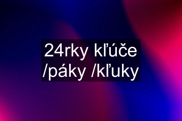 24rky kľúče /páky /kľuky