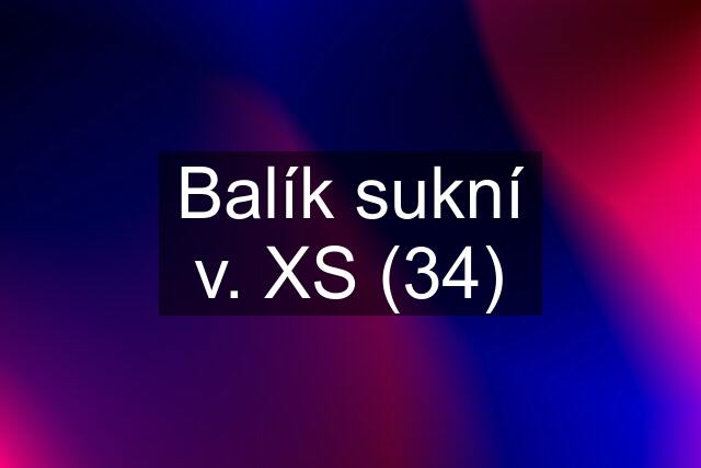 Balík sukní v. XS (34)