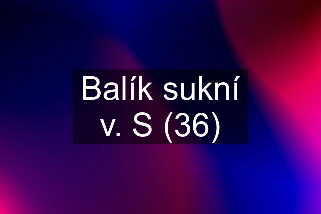 Balík sukní v. S (36)