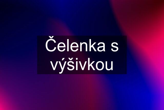 Čelenka s výšivkou