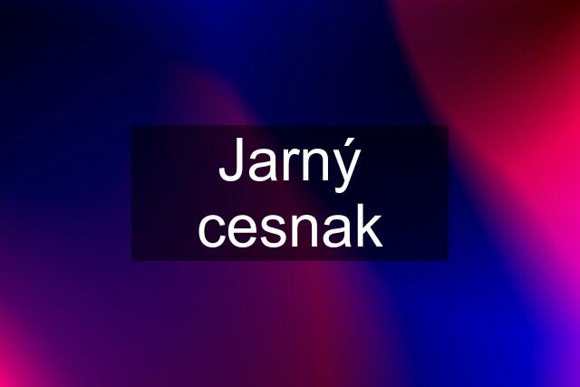 Jarný cesnak