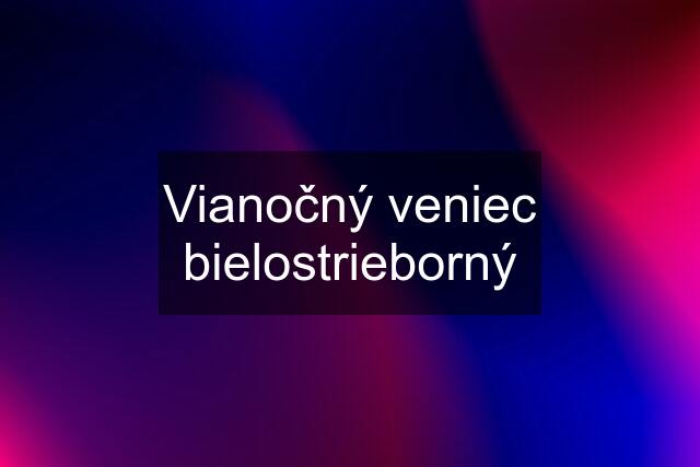 Vianočný veniec bielostrieborný