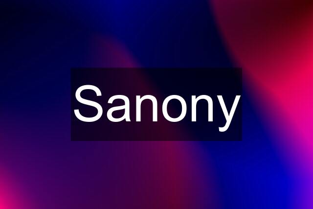 Sanony