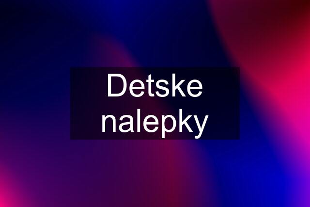 Detske nalepky