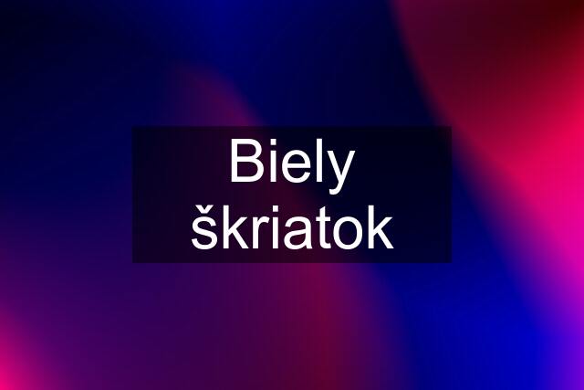 Biely škriatok