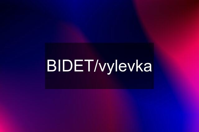 BIDET/vylevka