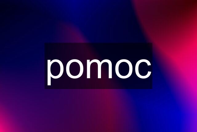 pomoc