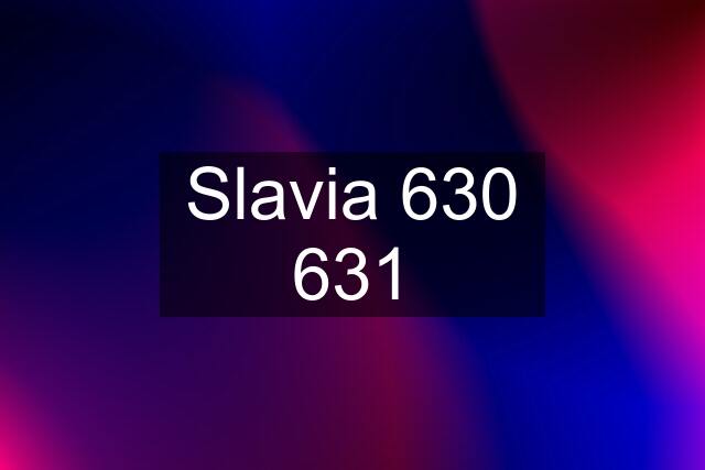 Slavia 630 631