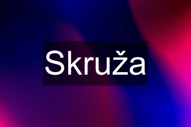 Skruža