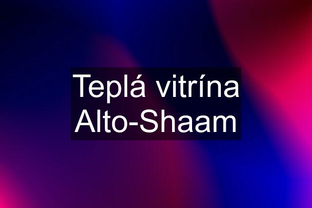 Teplá vitrína Alto-Shaam