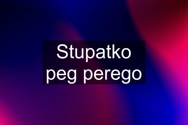 Stupatko peg perego