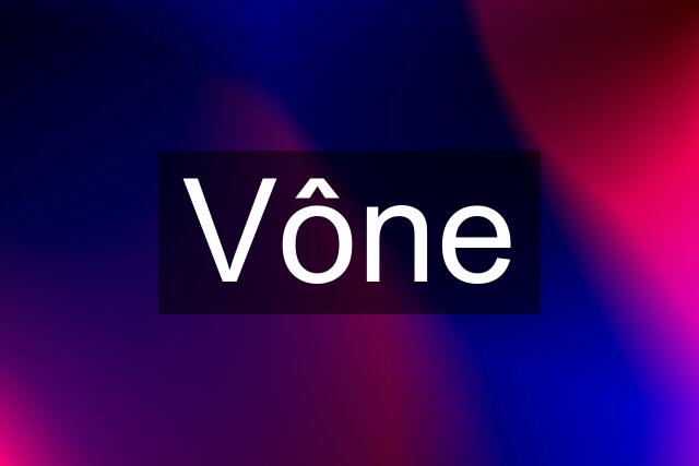 Vône