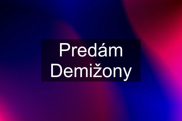 Predám Demižony