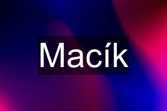 Macík