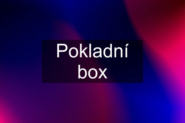 Pokladní box