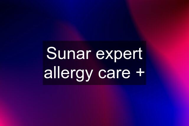 Sunar expert allergy care +