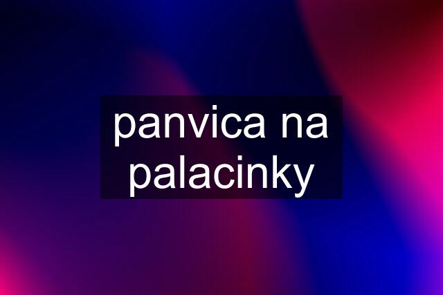 panvica na palacinky