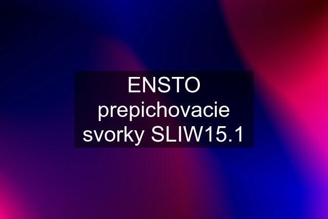 ENSTO prepichovacie svorky SLIW15.1