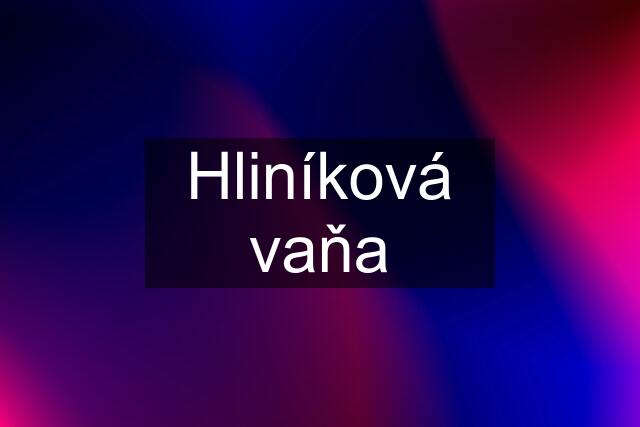 Hliníková vaňa