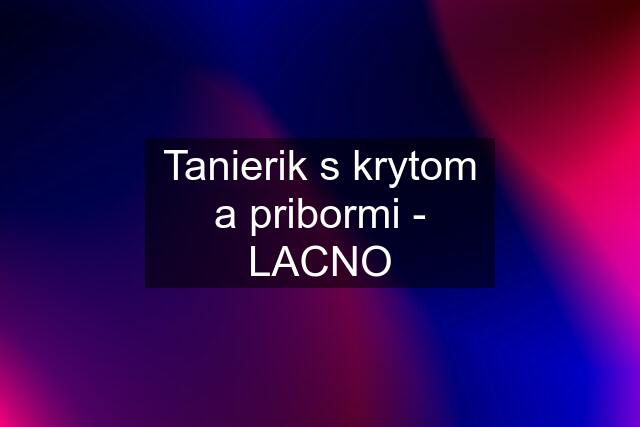 Tanierik s krytom a pribormi - LACNO