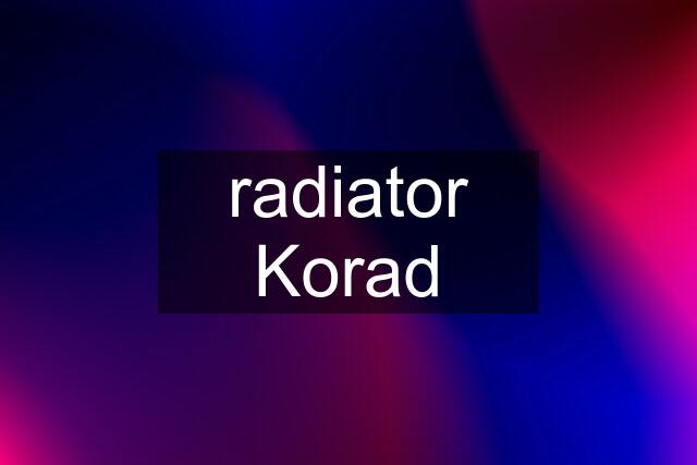 radiator Korad