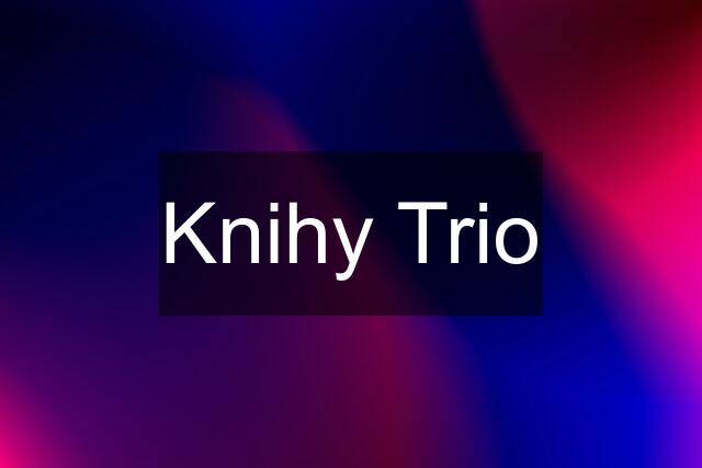 Knihy Trio