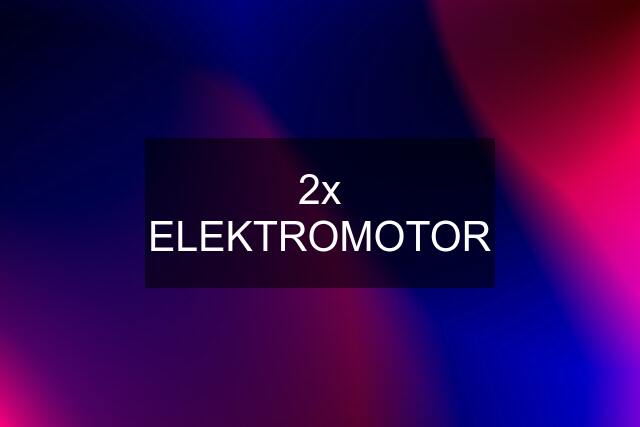 2x ELEKTROMOTOR