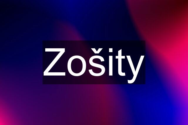 Zošity