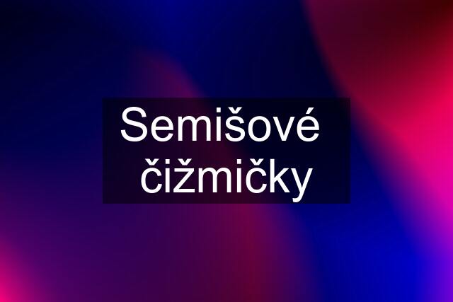 Semišové  čižmičky