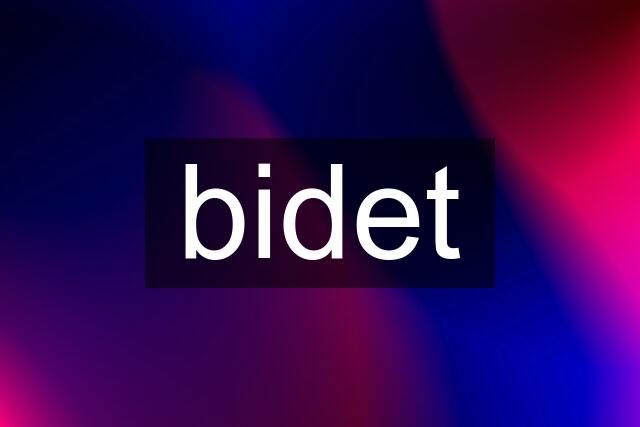 bidet