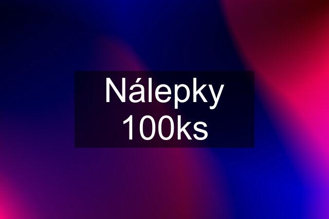 Nálepky 100ks